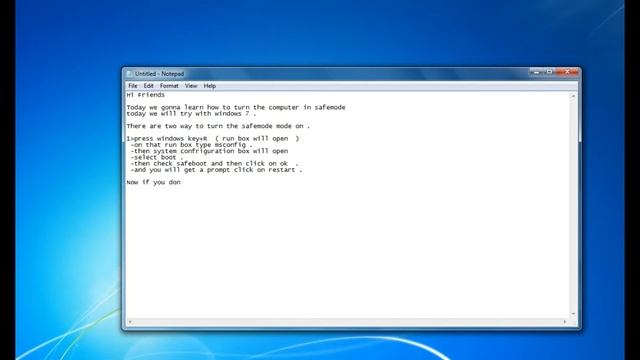 How to take windows 7 in safe mode смотреть онлайн