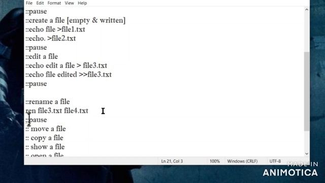 File Handling 📁using Batch Script | Create, Edit, Move, Copy, Rename, Delete Files in Windows 10/8/ смотреть онлайн