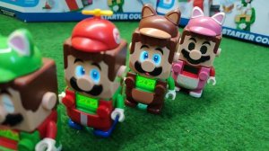 LEGO Peach LEGO Super Mario and LEGO Luigi Domino! With all Power UP´s + MOC and Zombi Character!