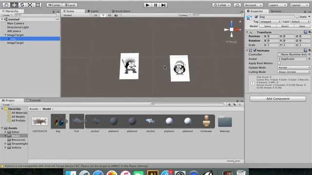 การสร้าง AR Application และการ Build ไฟล์ .apk Unity 3D смотреть онлайн