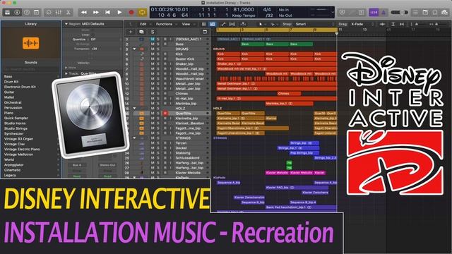 Disney Interactive | INSTALLATION MUSIC | Recreation in Logic Pro X смотреть онлайн