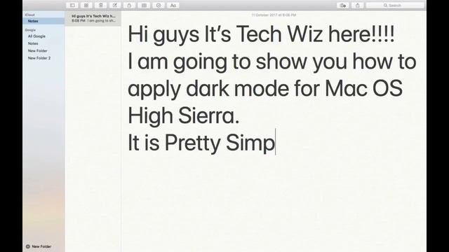 HOW TO APPLY DARK MODE IN Mac OS HIGH SIERRA смотреть онлайн