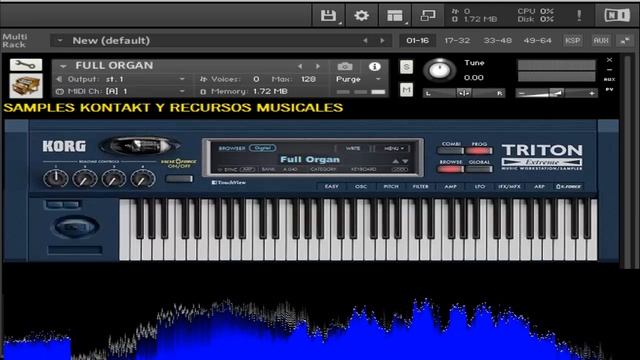 ORGAN PACK KORG TRITON EXTREME KONTAKT 6 (155 MB) смотреть онлайн