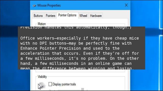 What Is “Enhance Pointer Precision” in Windows? смотреть онлайн
