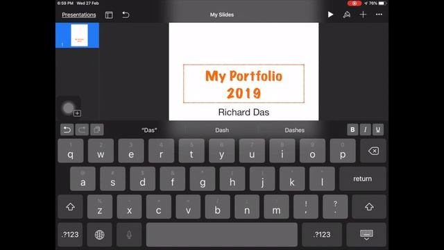 Keynote Project Tutorial Video Portfolio Coverpage смотреть онлайн