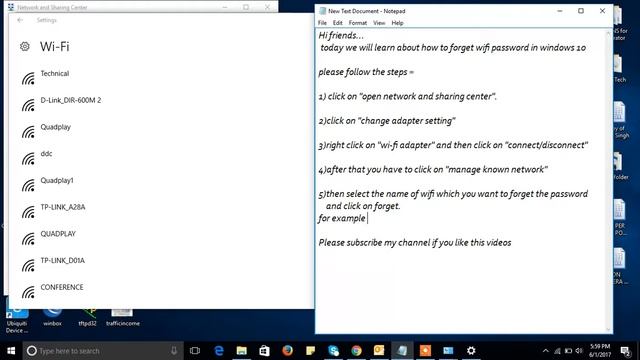 How to remove or forget wifi Network in windows 10 | How to forget wireless network in windows 10 смотреть онлайн