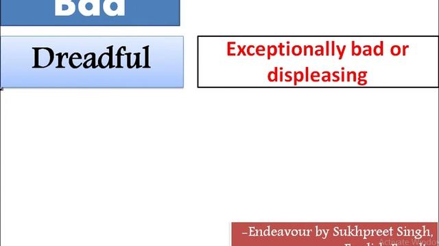 Bored of Using 'Bad'! Use these words instead! смотреть онлайн