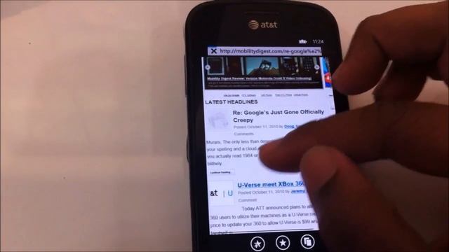 Windows Phone 7: Internet Explorer смотреть онлайн