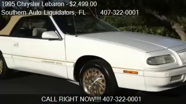 1995 Chrysler Lebaron Convertible - for sale in Longwood, FL смотреть онлайн