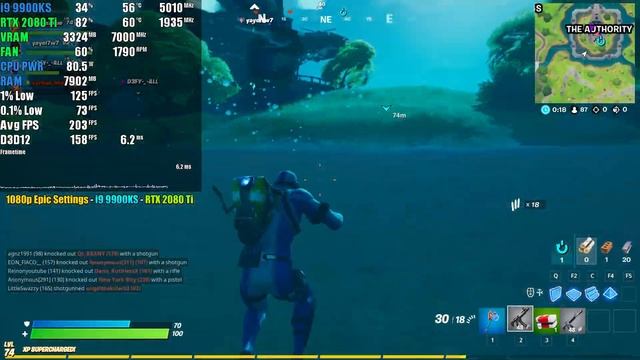 Fortnite - RTX 2080 Ti + i9 9900KS - 1080p, 1440p & 4K - Low & Epic Settings - Chapter 2 Season 3 смотреть онлайн
