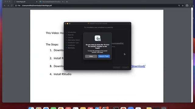 Installing R and RStudio on a Mac смотреть онлайн