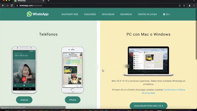 Llamada o videollamada de WhatsApp a través de PC/MAC смотреть онлайн