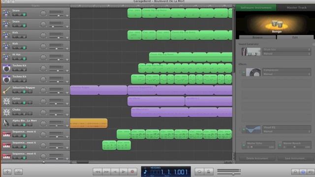 Boulevard De La Mort Riddim Cover GaragaBand (Instrumental Reggae) смотреть онлайн