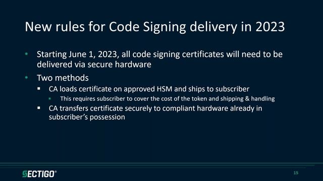 Q1 2023 Sectigo Pulse Webinar: SSL Certificates & Code Signing Updates смотреть онлайн