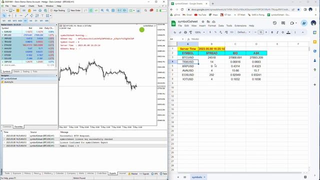 Send Any Data From MetaTrader4 or MetaTrader5 to Google Sheets смотреть онлайн