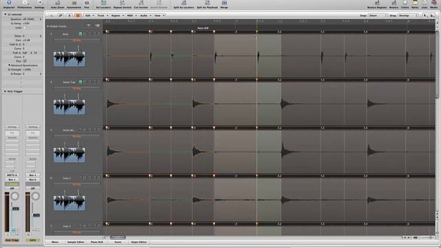 Editing Live Drums in Logic Pro 9 смотреть онлайн