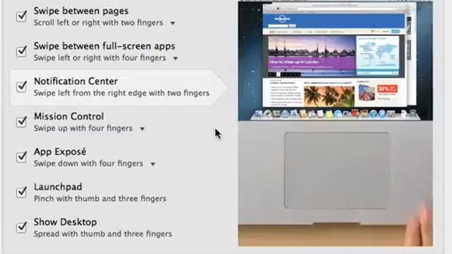 OSX 10.8 Notification Centre Swipe to View смотреть онлайн
