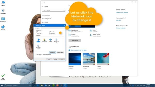 Desktop icon settings - Windows 10 смотреть онлайн