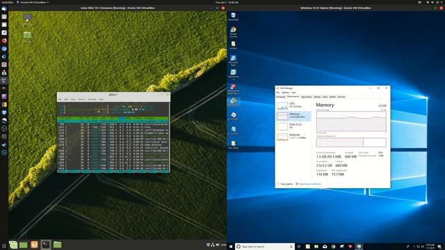 Linux Mint 19.1 vs Windows 10 - RAM Usage Comparison Video смотреть онлайн