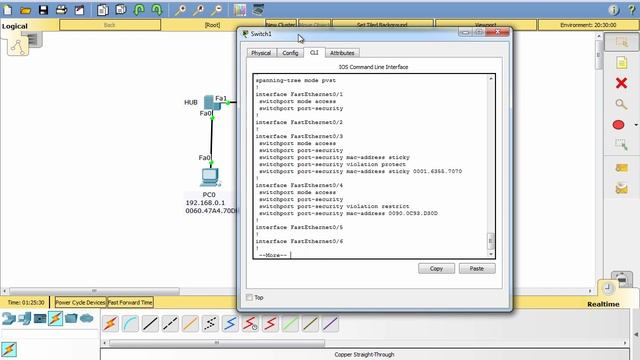 CCNA Practica de Configuración de port security смотреть онлайн