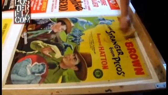 The Stranger From Pecos - Johnny Mac Brown 1943 Litho Poster смотреть онлайн