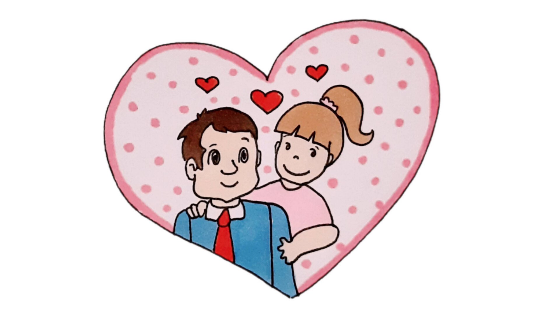 Как нарисовать рисунок для папы на день Отца смотреть онлайн