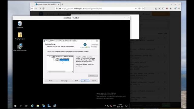 OTP Authentication At The Windows Desktop With PrivacyIDEA Credential Provider