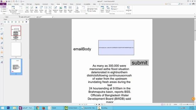 How to create a Go-to Page view Button in a PDF form using Foxit PhantomPDF смотреть онлайн