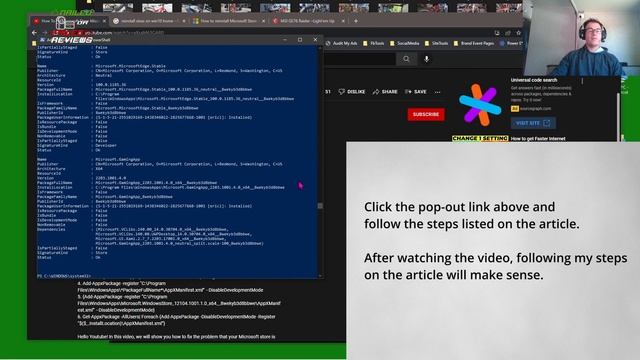 How To Reinstall Windows Store using PowerShell and Xbox смотреть онлайн