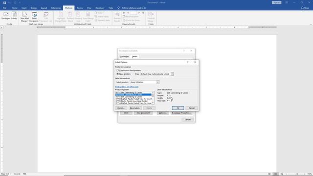 How to print professional looking labels in Word 2019 смотреть онлайн