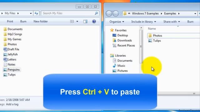 How to copy and paste a file or folder in windows 7 [3 Methods] смотреть онлайн