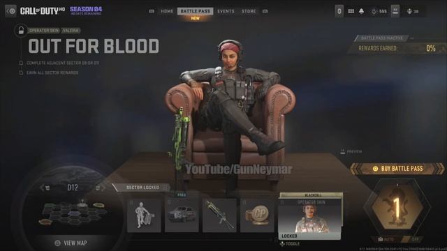 New VALERIA Battlepass Skin ,OUT FOR BLOOD, Season 4 смотреть онлайн