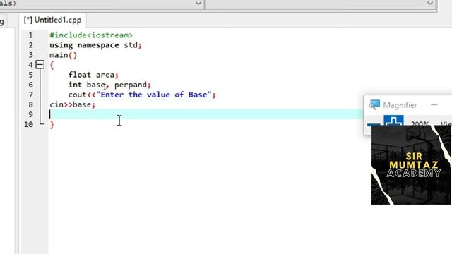 Area of Triangle Find In C++ смотреть онлайн