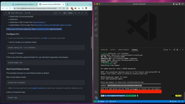 Solana | Build And Deploy A Solana Smart Contract (Hello World) Using Rust