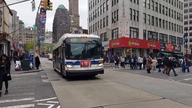 MTA New York City Bus: Two Catapala Avenue bound B38 and B38 Limited at Jay and Fulton Streets смотреть онлайн