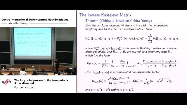 Kurt Johansson: The Airy point process in the two-periodic Aztec diamond смотреть онлайн