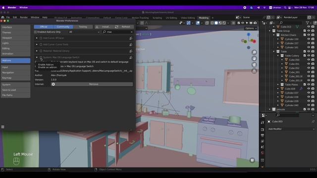 Mac Language Switch Add-on for Blender (FREE) смотреть онлайн