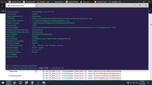 Auditing and Bypassing Windows Defender Application Control смотреть онлайн