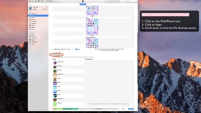 How to find/use File Sharing on iTunes смотреть онлайн