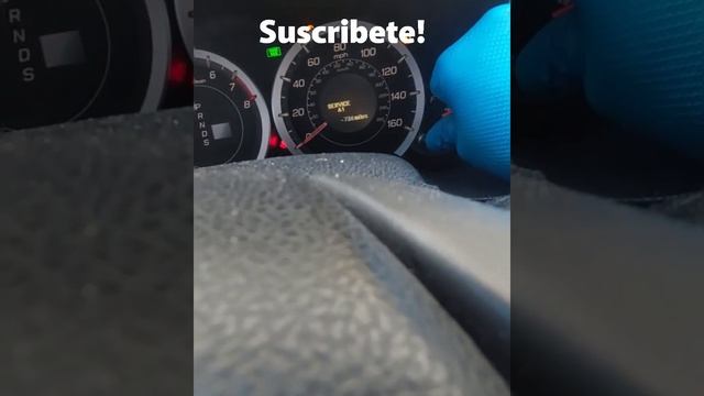 2009 Acura TSX,reseteo en cambio de aceite de motor. смотреть онлайн