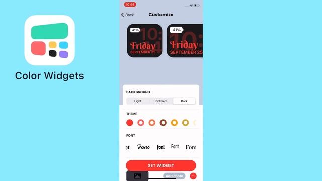 Color Widgets App iOS 14 смотреть онлайн