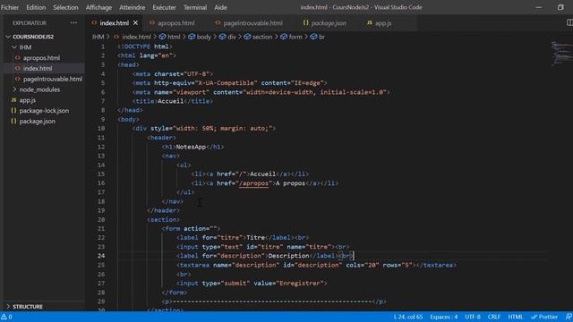 #9 Cours Node.Js | Express : Moteur de visualisation | Tutoriel français смотреть онлайн