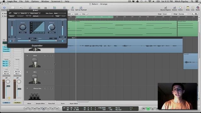 Logic Pro 9 Tutorial - Noise Floor Reduction with Expander смотреть онлайн