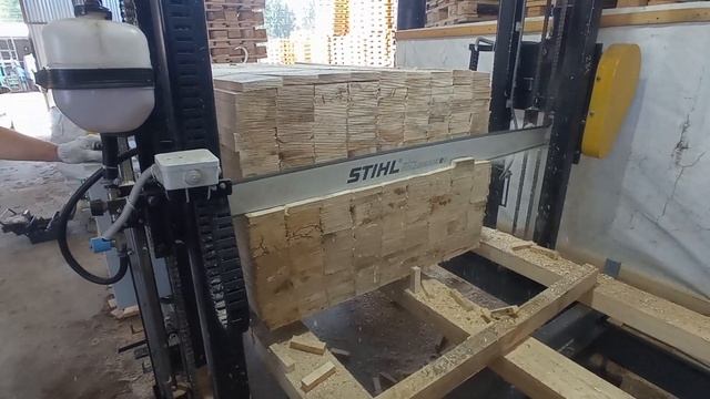 Пакетная торцовка для пиломатериала ПТС-1500 (базовая модификация) производства ПО "Диаком" смотреть онлайн