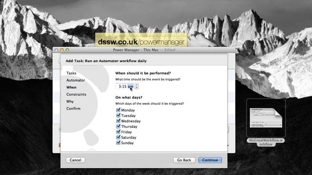 Set up an Automator workflow to run daily on Mac OS X смотреть онлайн