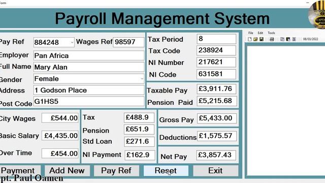 Overview of Advanced Payroll Management Systems Created with MS Access Database in Visual C++ смотреть онлайн