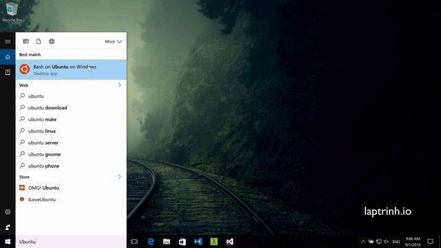 Hướng dẫn cài đặt Ubuntu Bash shell trên Windows 10 смотреть онлайн