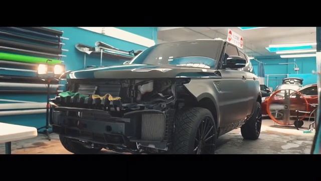 RANGE ROVER SPORT WRAPPED MATTE CHARCOAL METALLIC!! смотреть онлайн