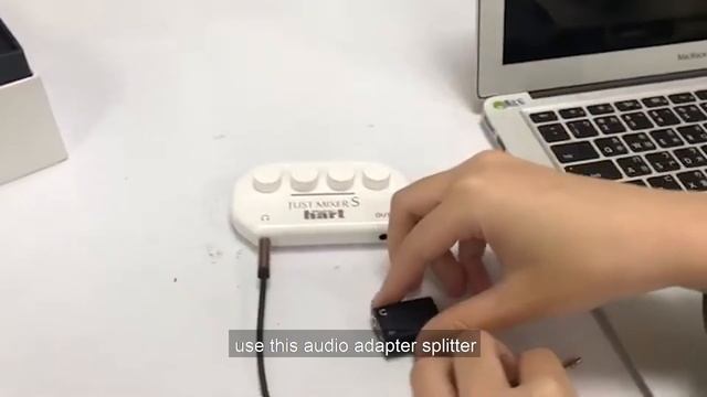 How to connect Just Mixer S use adapter to MAC. смотреть онлайн