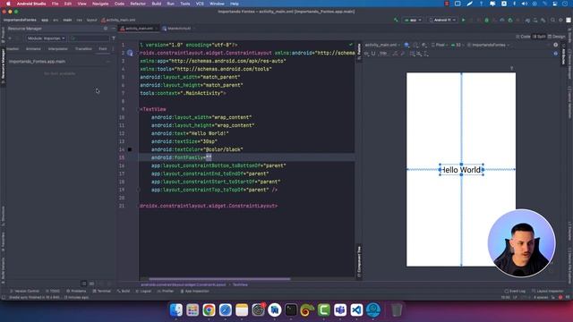 Importando fontes do Google Fonte pelo Android Studio смотреть онлайн
